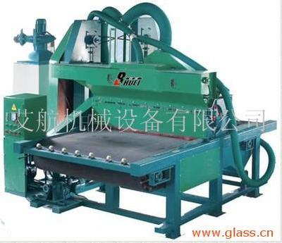 玻璃自动喷砂机,自动循环使用,配备灰尘过滤功能,自动化程度高-中山市艾航喷砂机械设备